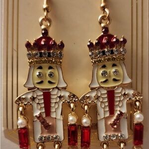 Eyecandy Nutcracker Dangle Earrings